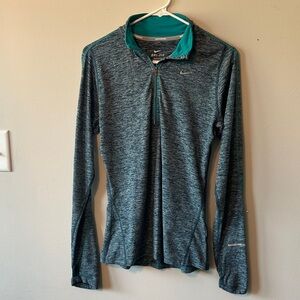 Nike Women's Teal Long Sleeve Performance Top